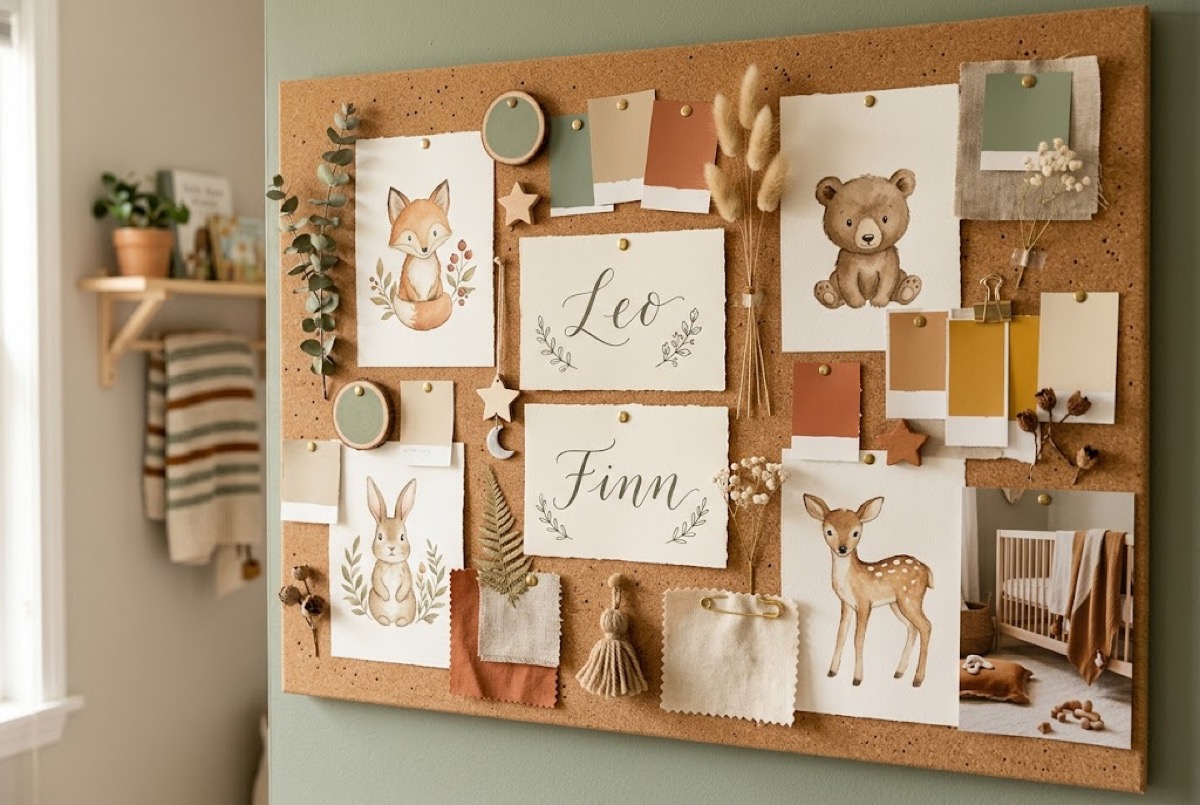 Name Canvas feature showing AI-generated nursery art with a baby name in watercolor style